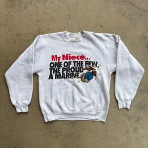 One of the Few, The Proud, A Marine Crewneck Sweatshirt Men's Small USA 90s VTG